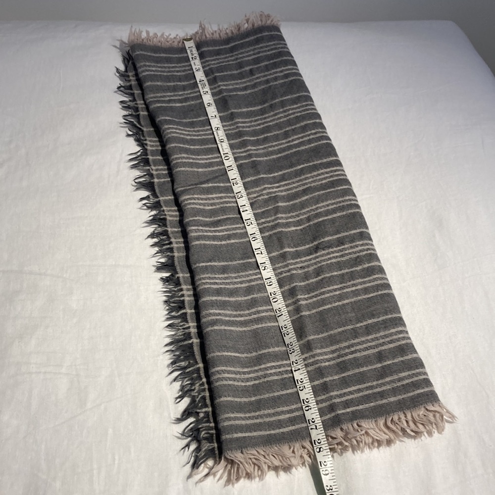 Vince wool blend sequin striped scarf shawl - Picture 8 of 13